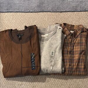 3XL BUNDLE - 2 Sweaters, 1 Shirt - NWT